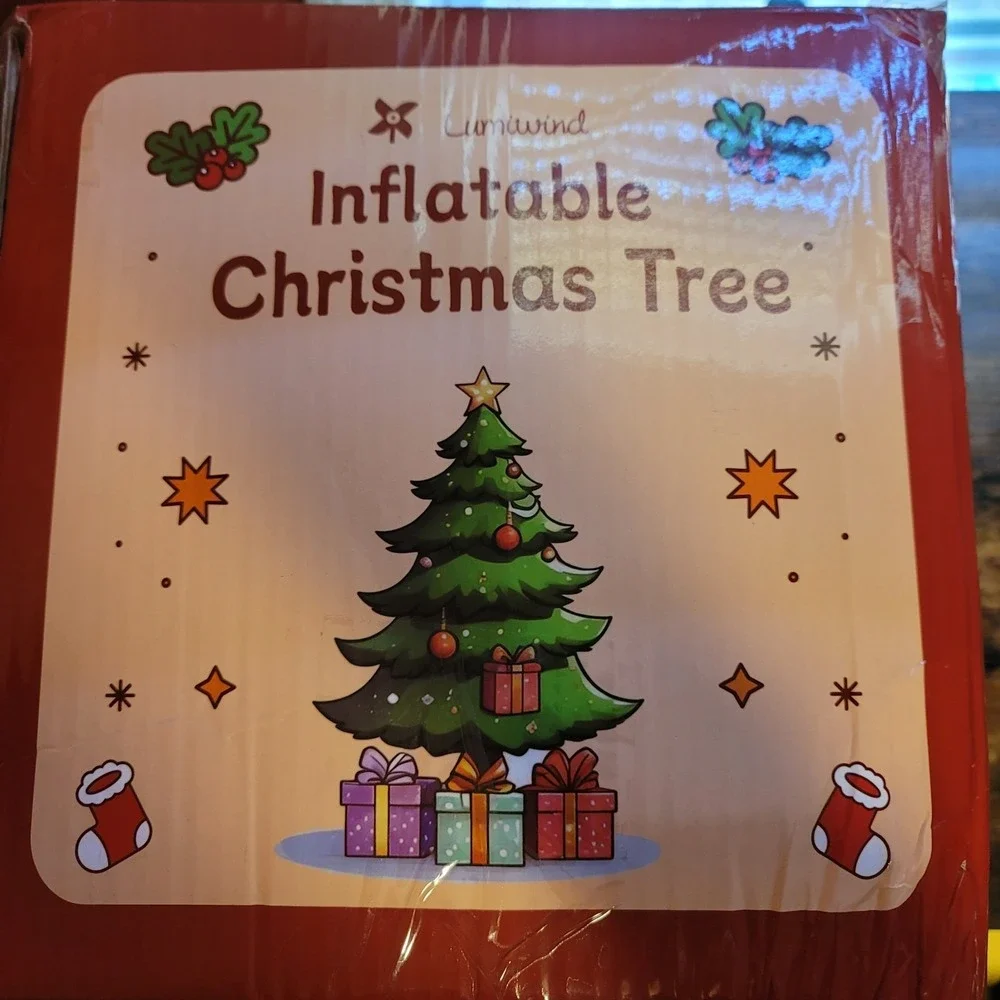 Lumiwind inflatable 10ft Christmas tree with presents & star‎ NEW and TESTED